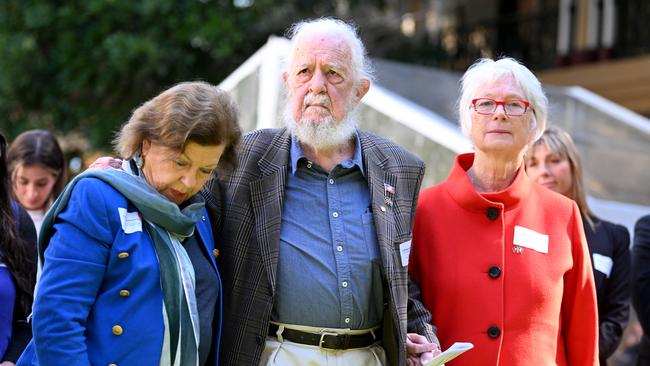 Robert (Uncle Bob) Anderson, the original native title claimant to Moreton Island, at the commitment signing on Monday. Picture: NCA NewsWire / Dan Peled