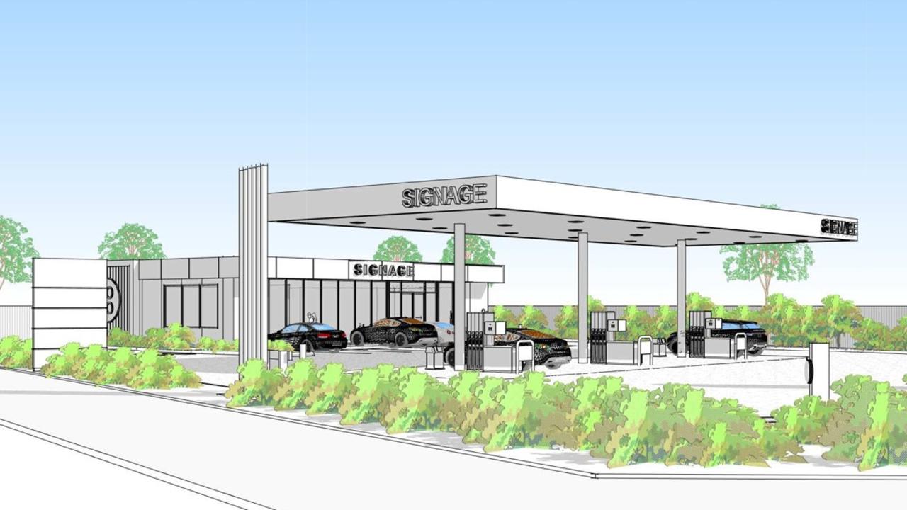 Proposal plans for a new Bruce Highway service station built on 214, 216 Nebo Road and 2 Lagoon Street, West Mackay. Photo: Contributed