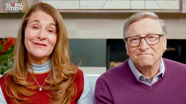 Melinda and Bill Gates last year. Picture: Getty Images for Global Citizen