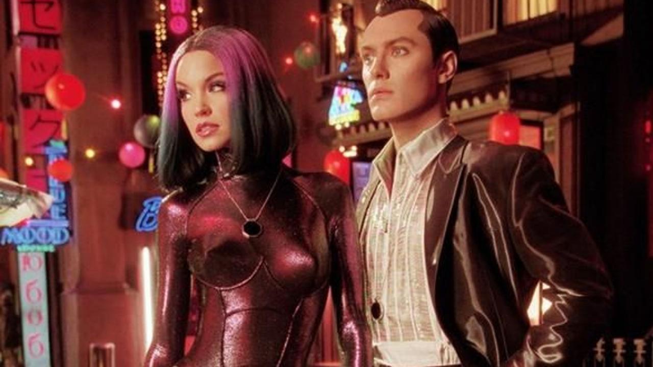 Jude Law (right) and Ashley Scott play sex robots in the Steven Spielberg film AI