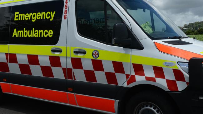 A woman in her 40s has been transported to Lismore Base Hospital after a two car crash.