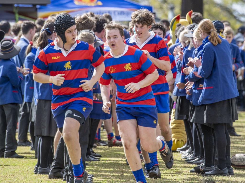 Second XVs Downlands vs TGS. O'Callaghan Cup day at Downlands College. Saturday, August 6, 2022. Picture: Nev Madsen.