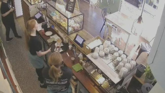 Staff, some of them teenagers, witnessed plates being thrown across the cafe. Picture: CH9