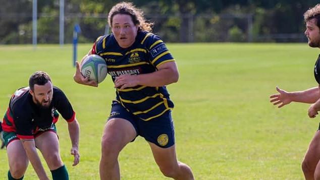 Gympie Hammers player Henry Maudsley in action.