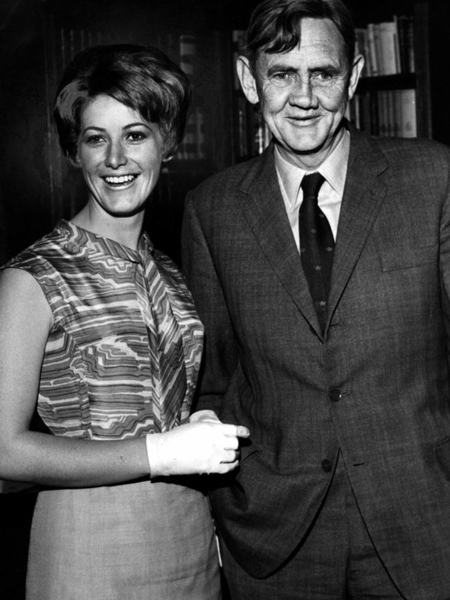 John Gorton with Miss Australia Helen Newton, 1968.