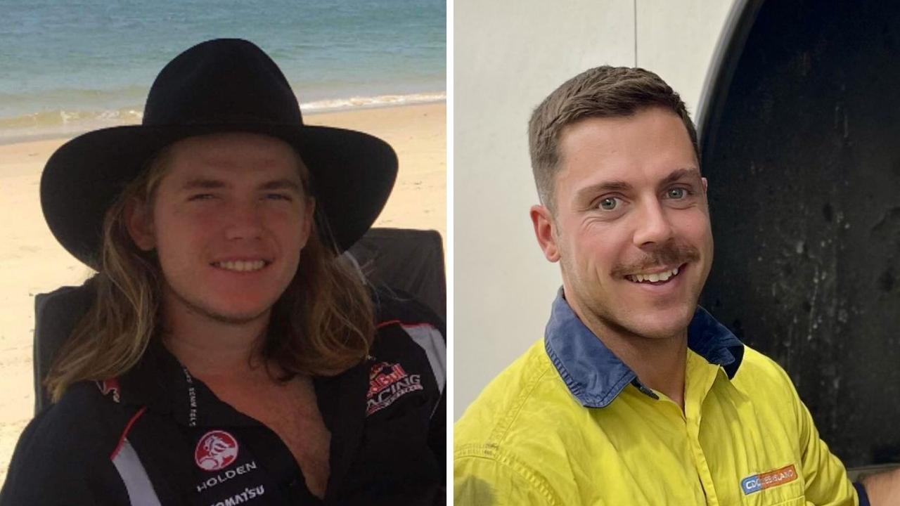 Lleyton Bartlett (left) and Aaron Pitt (right) were killed by Kelly Liddicoat while they were repairing a broken down bus at Woombye on April 21, 2022.