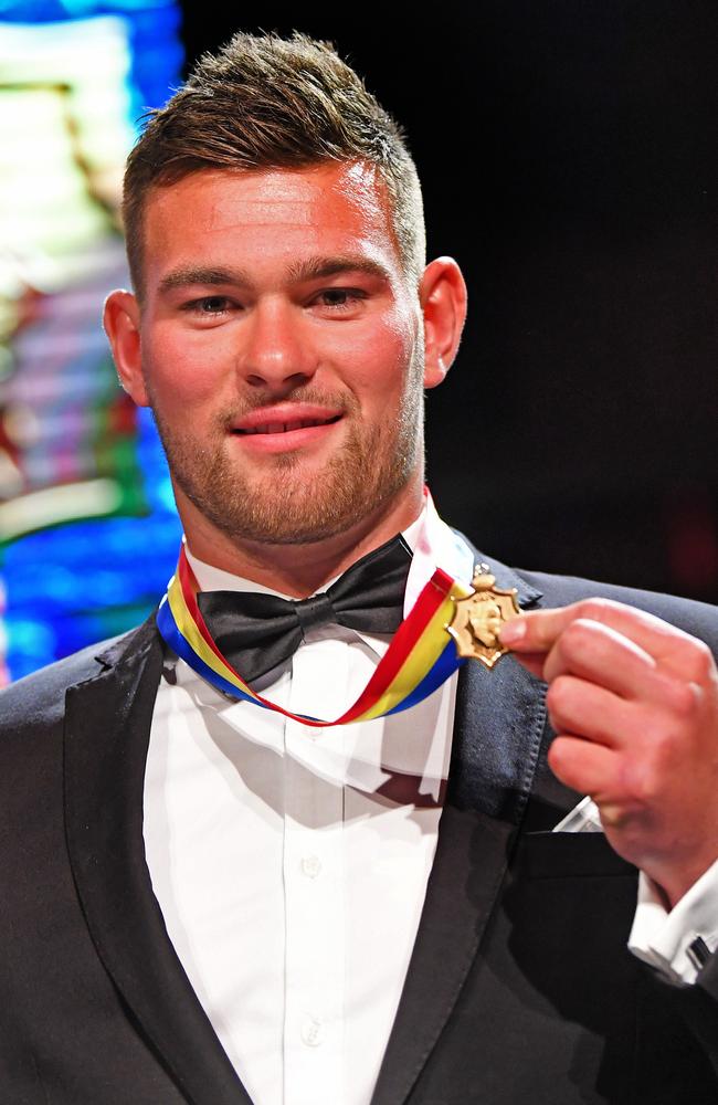 Norwood's Mitch Grigg, winner of the 2018 SANFL Magarey Medal, at Adelaide Oval. Picture: Tom Huntley