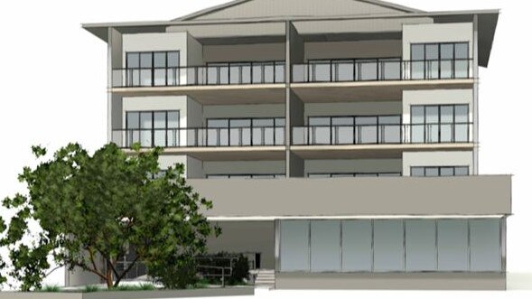 A four storey building proposed for the corner of Mcleod St and Water St in Cairns North. Picture: supplied