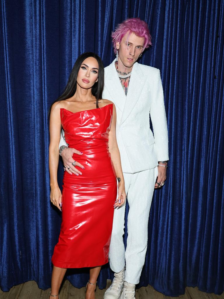 Machine Gun Kelly Megan Fox Share Blood Leeches Ritual Herald Sun