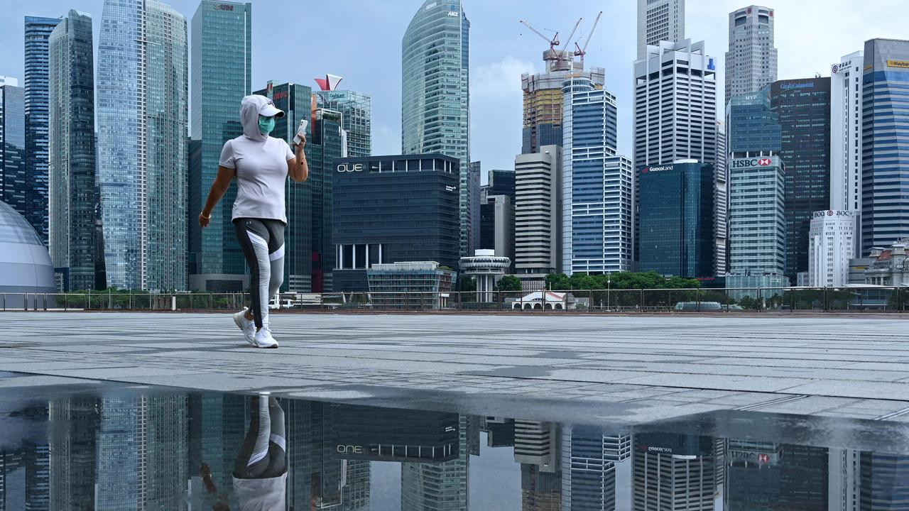 Singapore has loosened some restrictions following a lockdown that occurred when a large outbreak occurred among migrant workers. Picture: Roslan Rahman/AFP