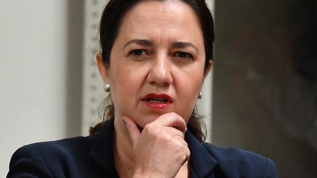 Queensland Premier Annastacia Palaszczuk in Brisbane yesterday. Picture: AAP
