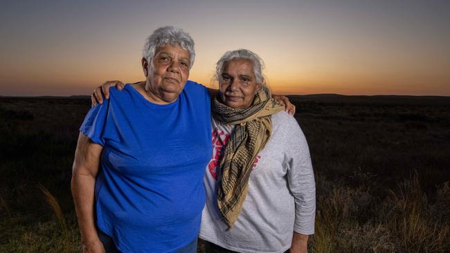 Sisters Heather Stuart and Regina McKenzie say traditional owners were not consulted before the sites were destroyed. Picture: Ben Clark