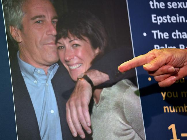 Ghislaine Maxwell and Jeffrey Epstein. Picture: AFP