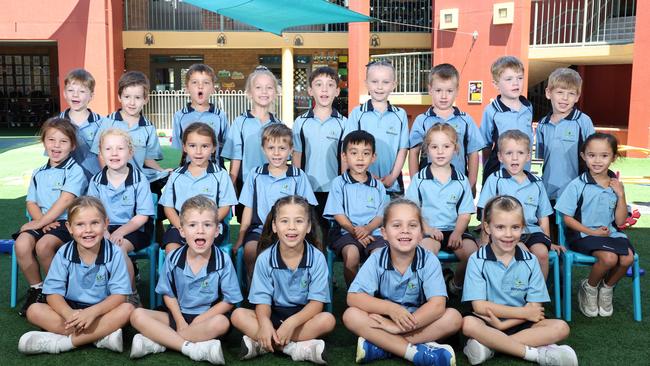 My First Year: Marymount Primary School Prep P. Back Row - Seb, Hayden, Harrison, Charlotte, Teddy, Sienna, Cooper, Lachlan, Kingston. Middle Row - Olivia, Coco, Marley, Archie, Timmy, Penny, Jack, Bliss. Front Row - Aubrie, Max, Eva, Sonny, Elena. Picture: Glenn Hampson.