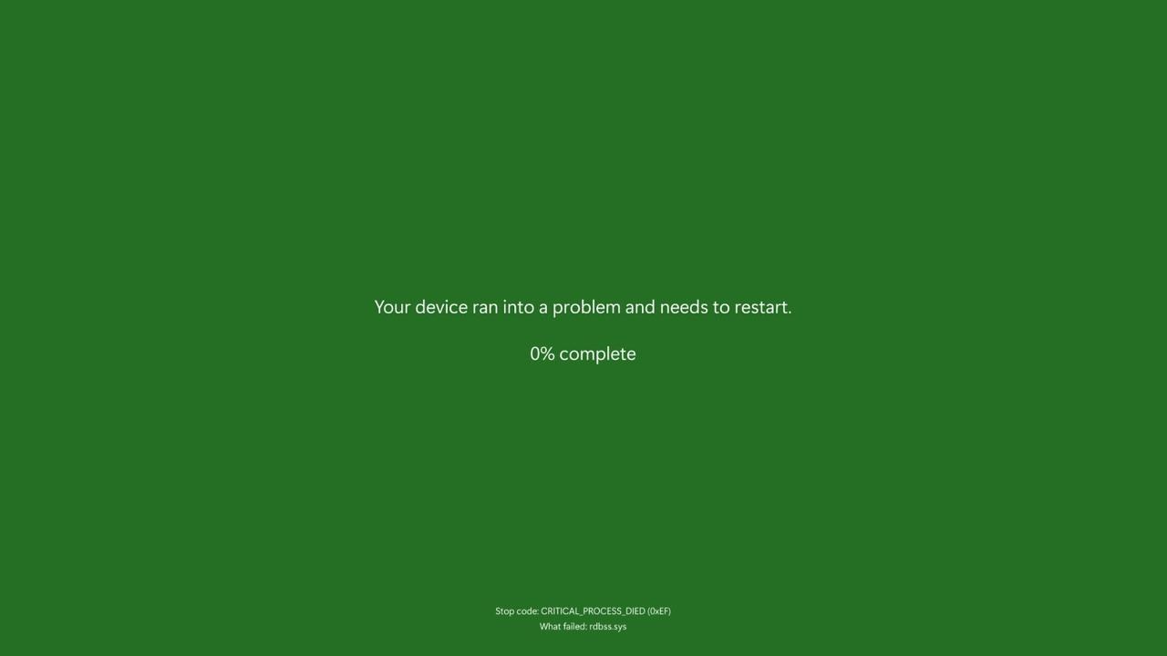 The company announced Microsoft Insiders will get the black screen. Photo: Microsoft