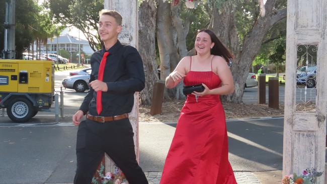 Thomas Henke and Cailin Henke at the Hervey Bay State High School formal.