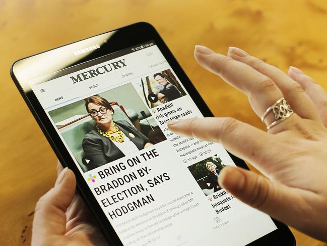 The Mercury app on a Samsung TabletPicture: MATHEW FARRELL