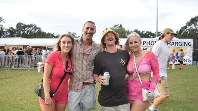 Festival-goers at The Jynx House Amplified music festival in Coolum