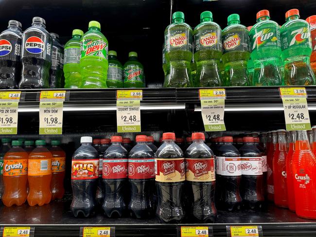 A sugar tax would be slapped on Australians’ favourite fizzy drinks. Picture: AFP