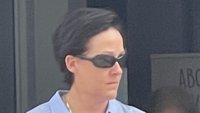 Senior Constable Leanne Kylie Stephens, 46, leaving Wyong Local Court after being convicted and fined for mid-range drink-driving. She blew 0.09 on New Year’s Eve at Hamlyn Terrace. Picture: NewsLocal