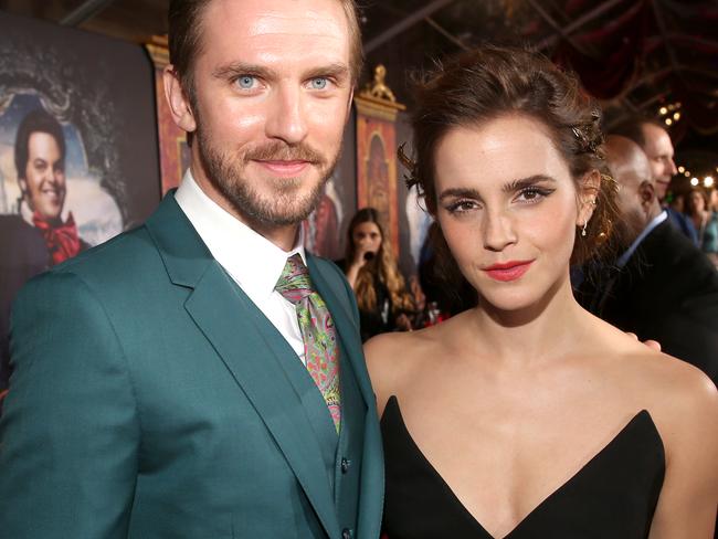 LOS ANGELES, CA - MARCH 02: Actors Dan Stevens and Emma Watson arrive for the world premiere of Disney's live-action "Beauty and the Beast" at the El Capitan Theatre in Hollywood as the cast and filmmakers continue their worldwide publicity tour on March 2, 2017 in Los Angeles, California. (Photo by Jesse Grant/Getty Images for Disney)