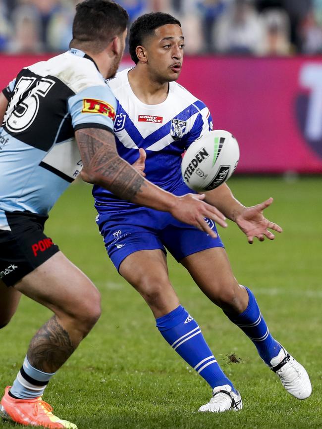 Brandon Wakeham is ready to inspire the Bulldogs. Picture: AAP Image/David Neilson