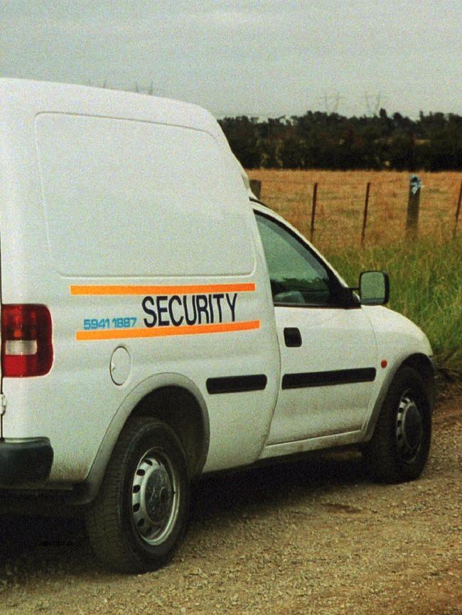 Security van belonging to Mr Tomczyk