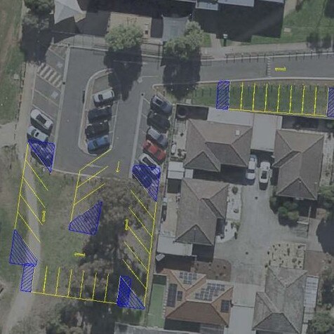 A proposal of what an expanded car park at the Melton South Community Centre would look like. Picture: Supplied