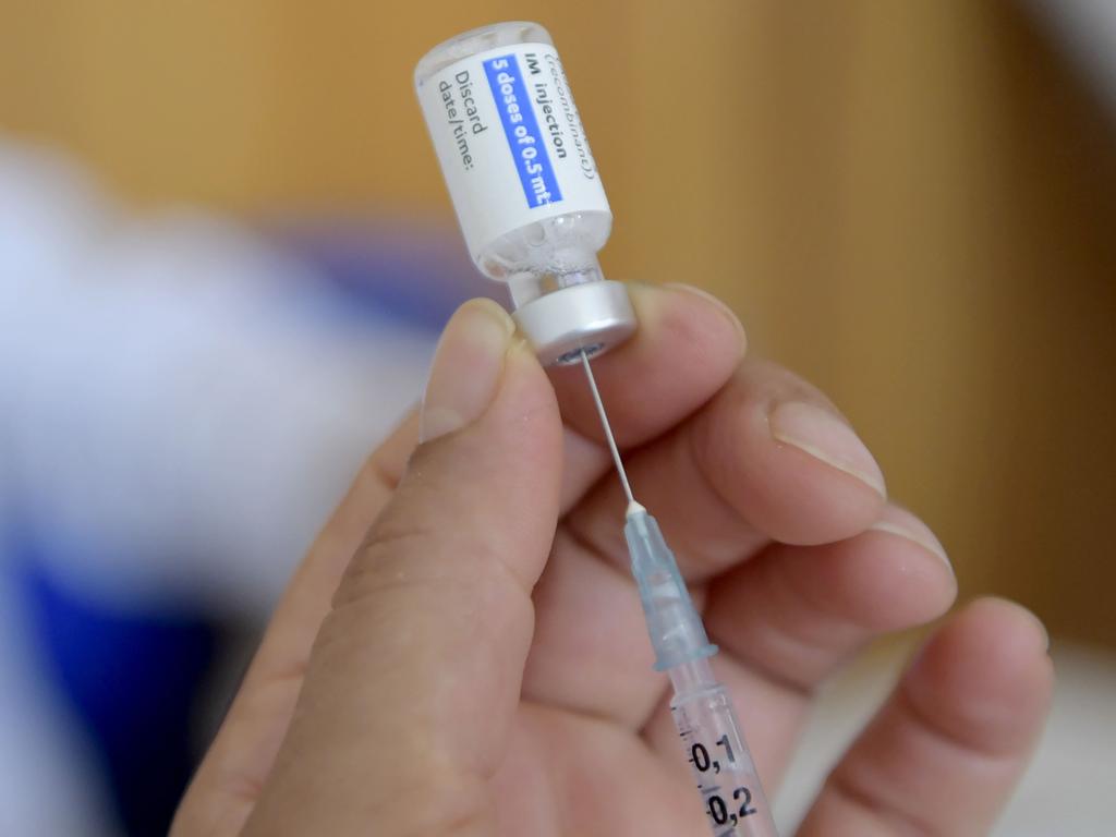 Australia is hoping to have 80 per cent of its population vaccinated by the end of the year. Picture: Fethi Belaid/AFP