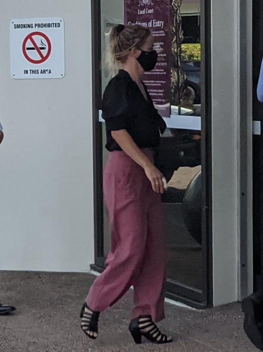 Cristal Maree Archer, 37, arrives at Darwin Local Court on Friday November 12. Picture: Zizi Averill