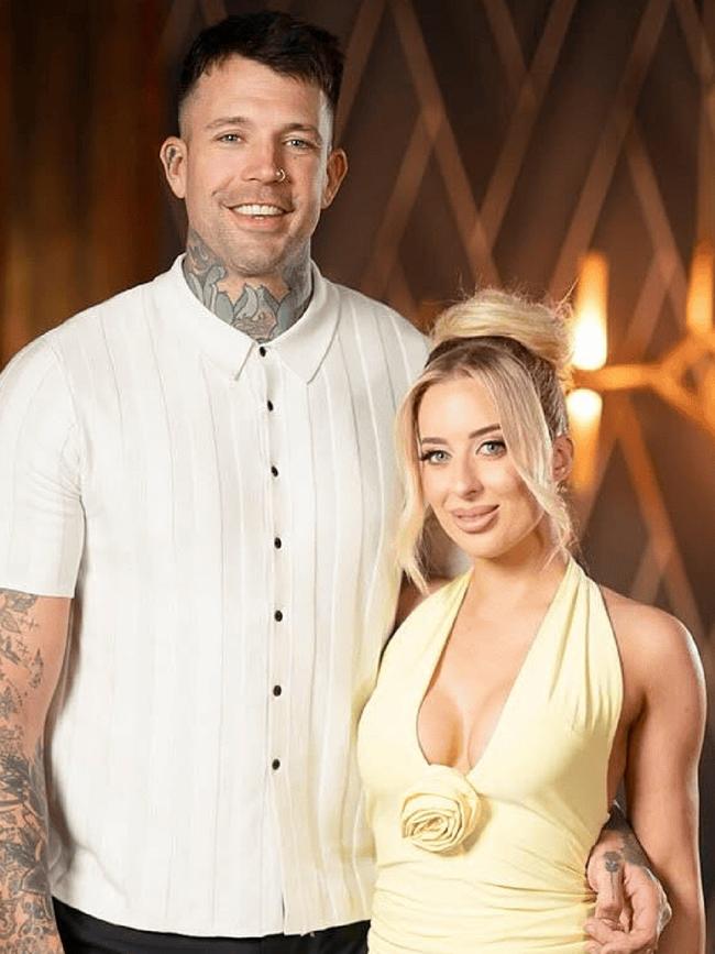 MAFS couple Dave Hand and Jamie Marinos. Picture: 9NOW