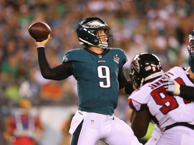 Nick Foles looked a shadow of the player who led the Eagles to their Super Bowl victory. Picture: Getty