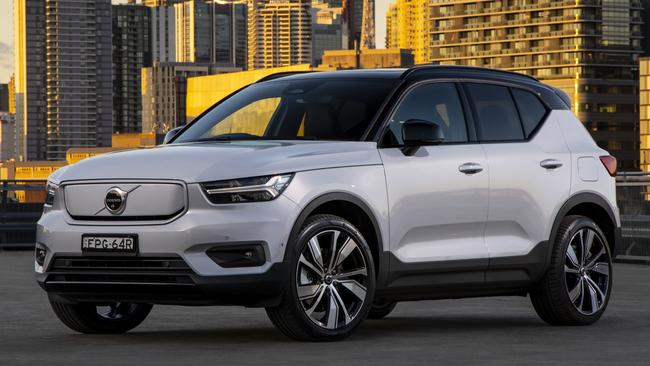 The Volvo XC40 Recharge is expensive at about $82,000 drive-away.