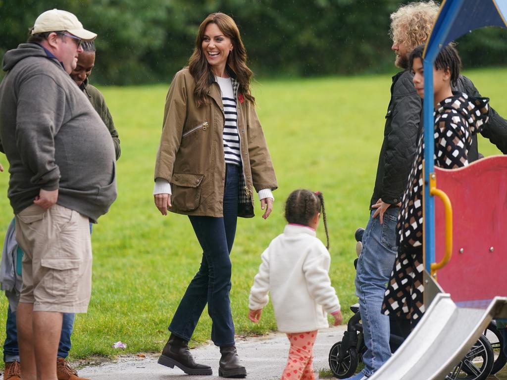 Kate during a father-focused initiative as part of her early years campaign in November 2023. Picture: Yui Mok - WPA Pool/Getty Images