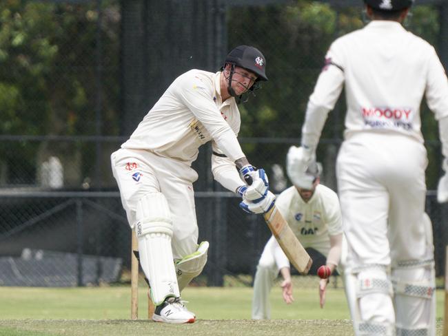 Victorian Sub District cricket : Oakleigh v Moorabbin. Moorabbin batter Luke Ashen.  Picture: Valeriu Campan