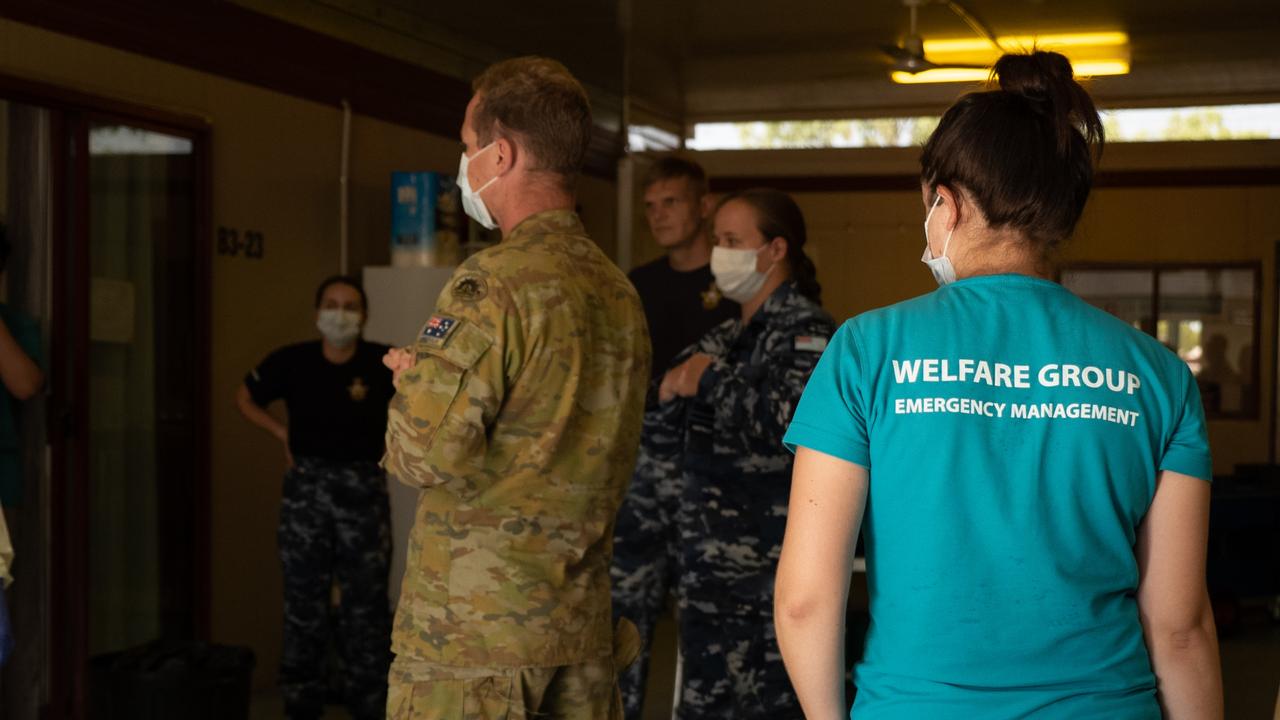 Inside the Katherine-Binjari Covid-19 response. Picture: Greg Stonham/Australian Defence Force