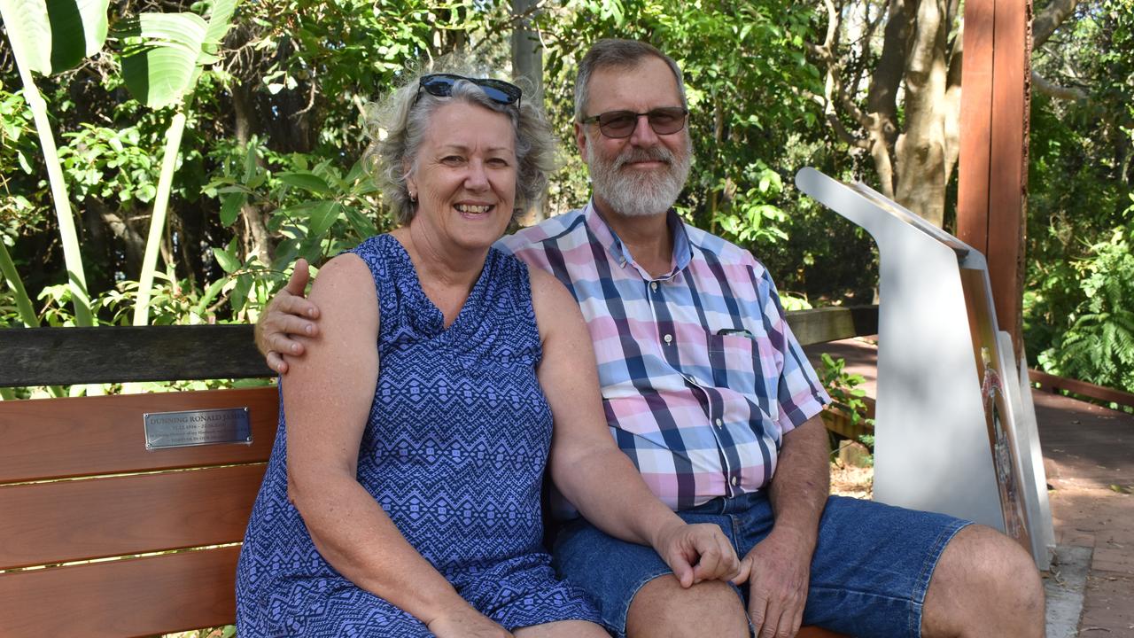 (L) Lou Collings and Owen Crawford enjoy a relaxing Australia Day afternoon along the Hervey Bay Esplanade. Photo: Stuart Fast