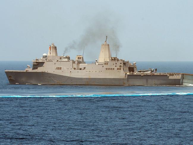 USS Mesa Verde will join other US naval ships in the Persian Gulf. AFP PHOTO
