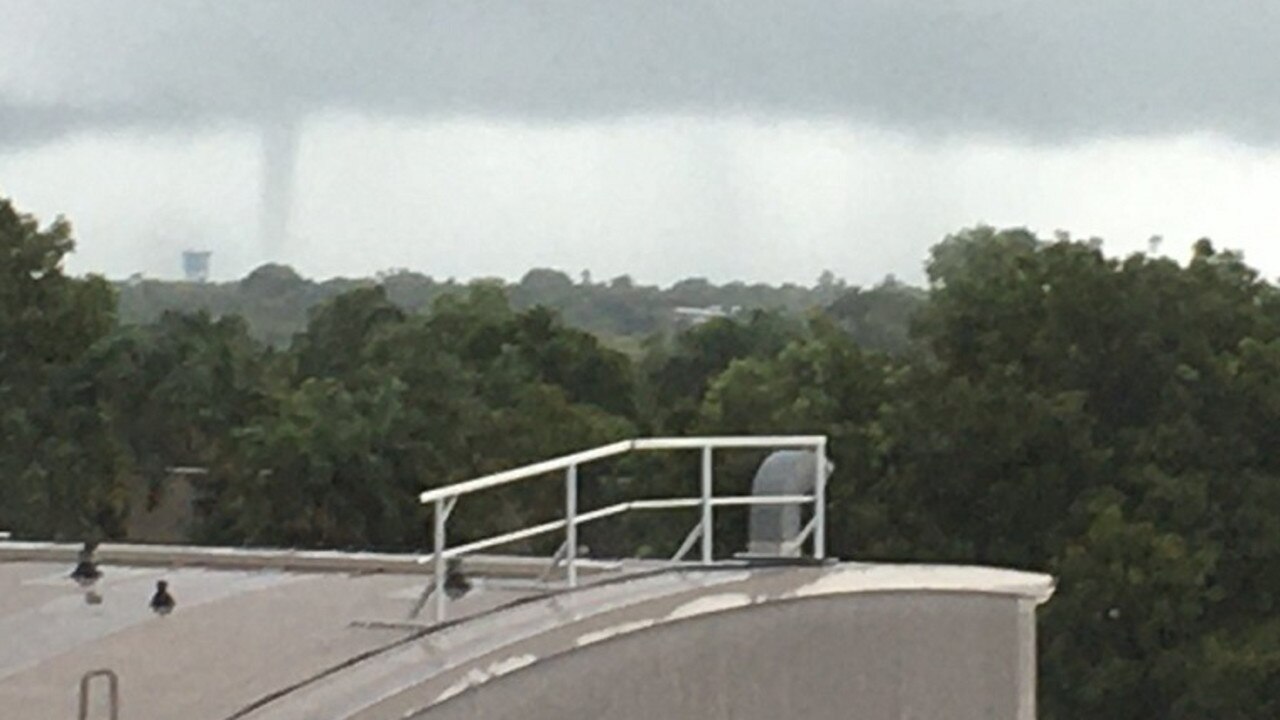 A waterspout has been spotted in Darwin Harbour. Picture: BOM