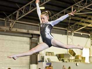 RISING STAR: Charlotte Love, 10, will be part of Allstar Gymnastics Academy's team competiting at the Queensland State Club Championships. Picture: Nev Madsen