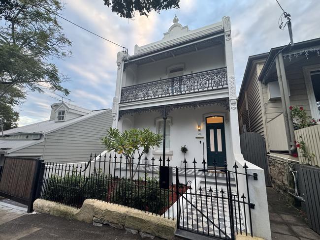 The Rozelle home where Dimitri Batisatados was arrested and charged over serious drug offences on Wednesday morning. Picture: Liam Mendes / The Australian