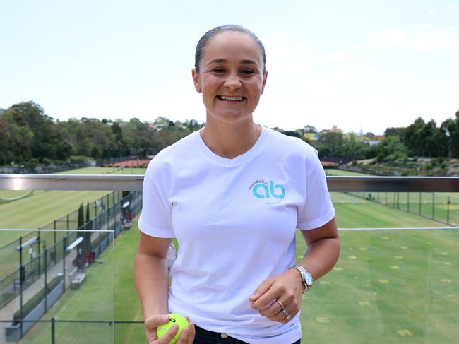 Ash Barty at the launch of her foundation.