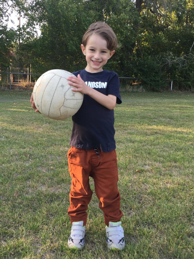 SA Little Legend Samuel Vince, 4, Joeys (soccer), scored his first goal! Picture supplied.