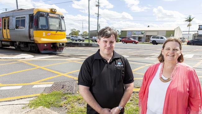 Lytton workers Chris Chandler and Bronwyn Brown at Lindum station. Picture: AAP/Richard Walker