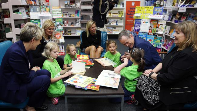 Opposition Leader Bill Shorten Deputy Leader Tanya Plibersek at the launch of the Getting Results Report at NSW Teachers Federation House in Surry Hills.