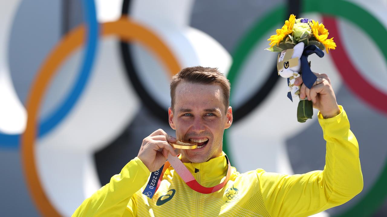 Logan Martin won the BMX Freestyle gold in Tokyo. Photo by Ezra Shaw/Getty Images