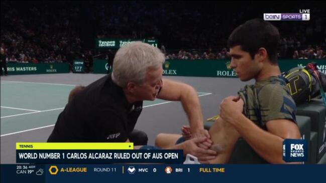 Carlos Alcaraz ruled out of Aus Open