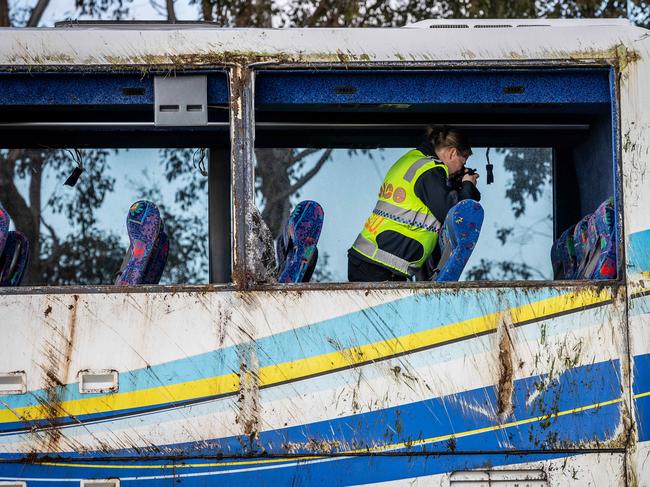 Seatbelts have been installed on 1143 of 1365 free regional school buses. Picture: Jake Nowakowski