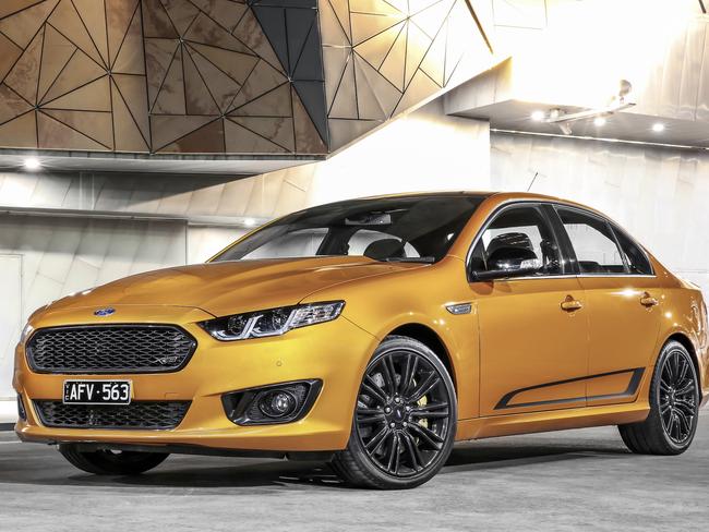 The Ford Falcon XR6 Turbo and supercharged XR8 “Sprint” editions have the same performance as the arch rival Holden Special Vehicles GTS sedan but are about half the price. Picture: Supplied