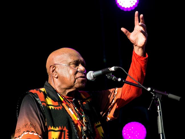 NO RESALE .  Archie Roach playing at WOMADelaide 2021.  Pic: Rob Sferco